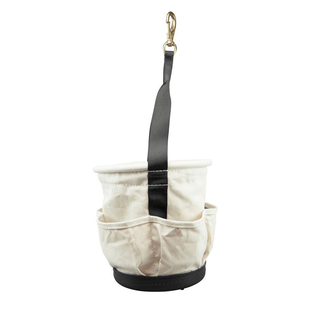 Klein Tools 5171PS Tapered Wall Bucket with 4 Outside Pockets from Columbia Safety