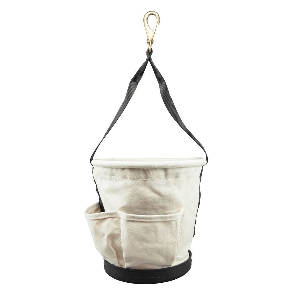 Klein Tools 5171PS Tapered Wall Bucket with 4 Outside Pockets from Columbia Safety