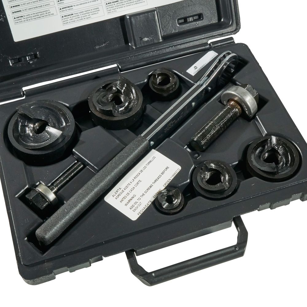 Klein Tools 53732SEN Knockout Punch Set with Wrench from Columbia Safety