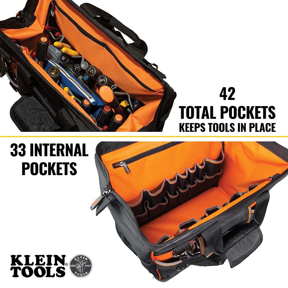 Klein Tools Tradesman Pro Wide-Open Tool Bag from Columbia Safety