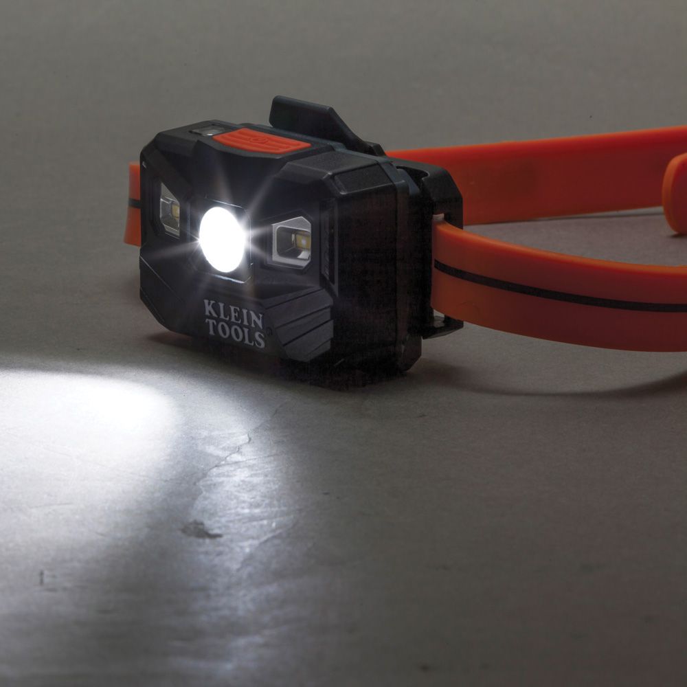 Klein Tools 400 Lumen Rechargeable Headlamp with Silicone Strap from Columbia Safety