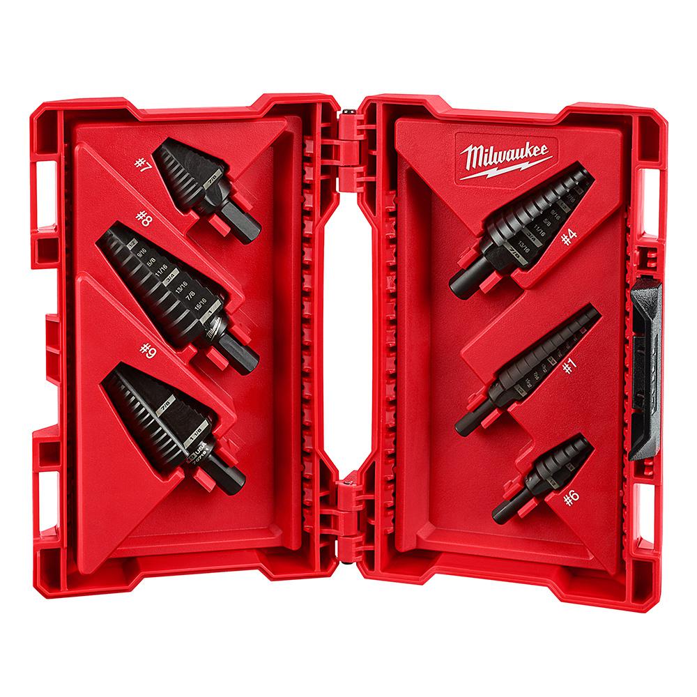 Milwaukee Step Drill Bit 6-Piece Set from Columbia Safety