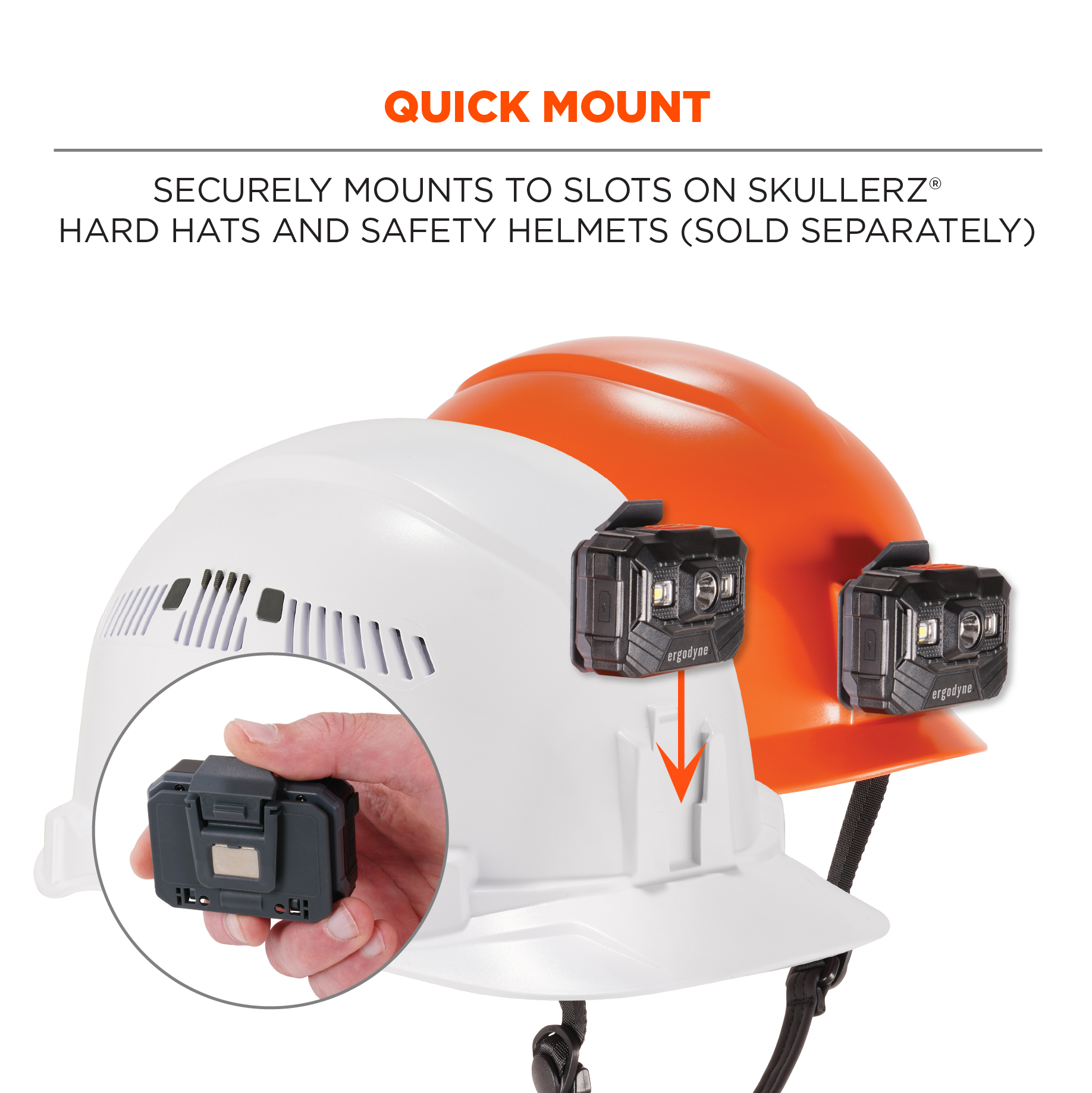 Ergodyne Skullerz 8987 Universal Rechargeable Hard Hat Light from Columbia Safety