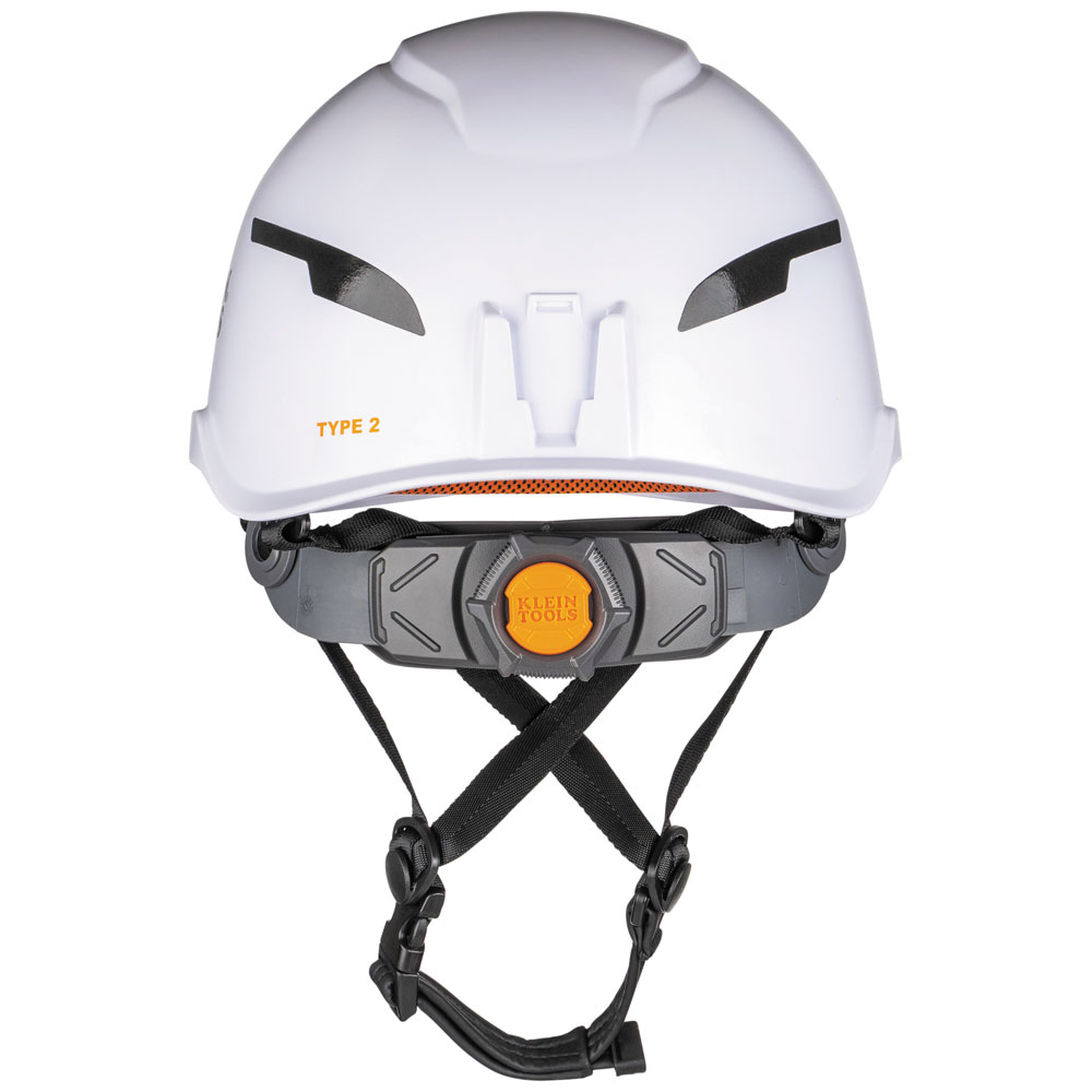 Klein Tools Type-2 Non-Vented Class E Safety Helmet with Rechargeable Headlamp from Columbia Safety