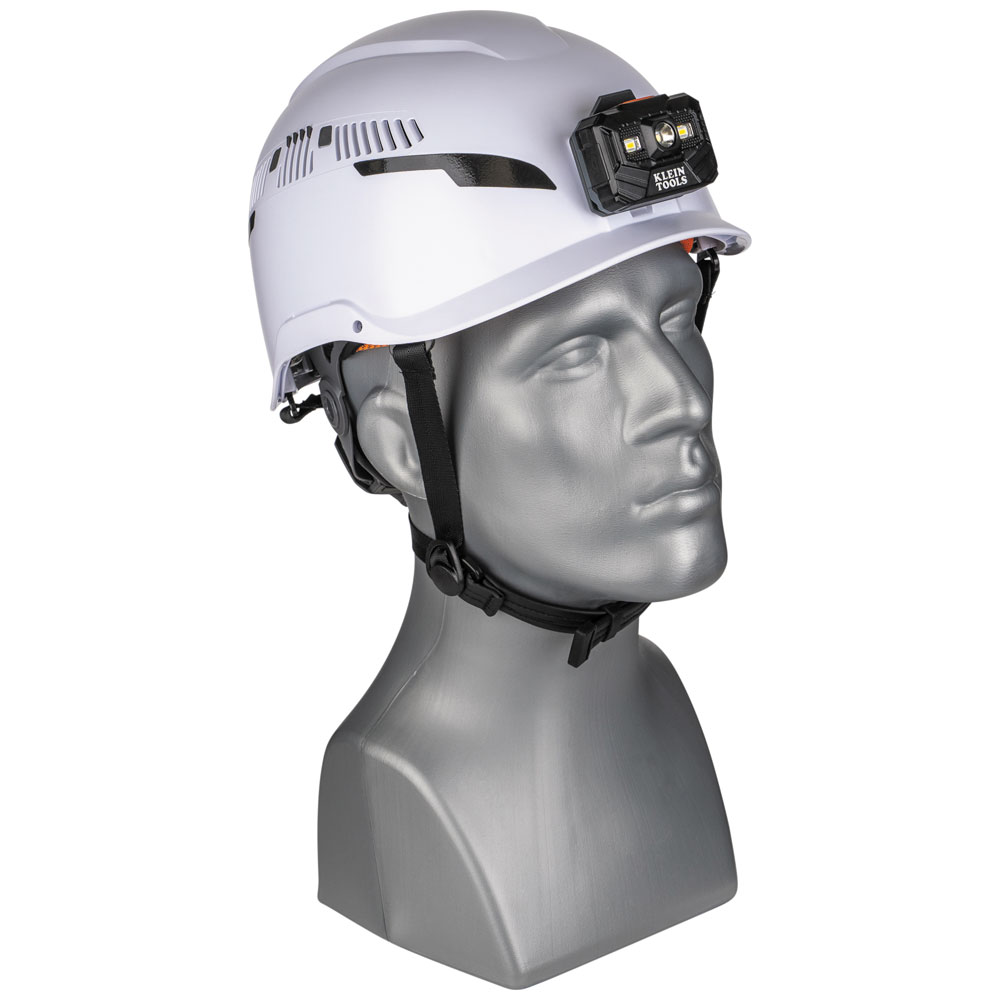 Klein Tools Type-2 Vented Class C Safety Helmet with Rechargeable Headlamp from Columbia Safety