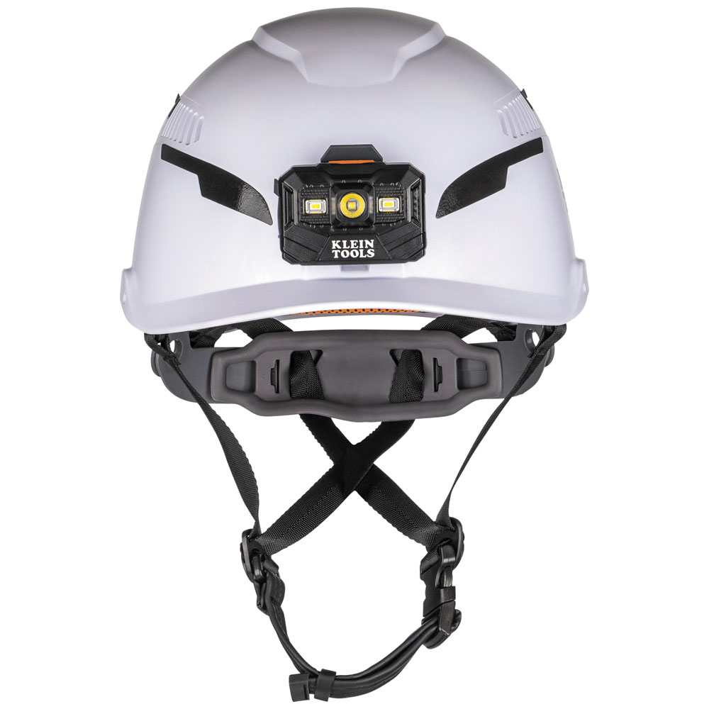 Klein Tools Type-2 Vented Class C Safety Helmet with Rechargeable Headlamp from Columbia Safety