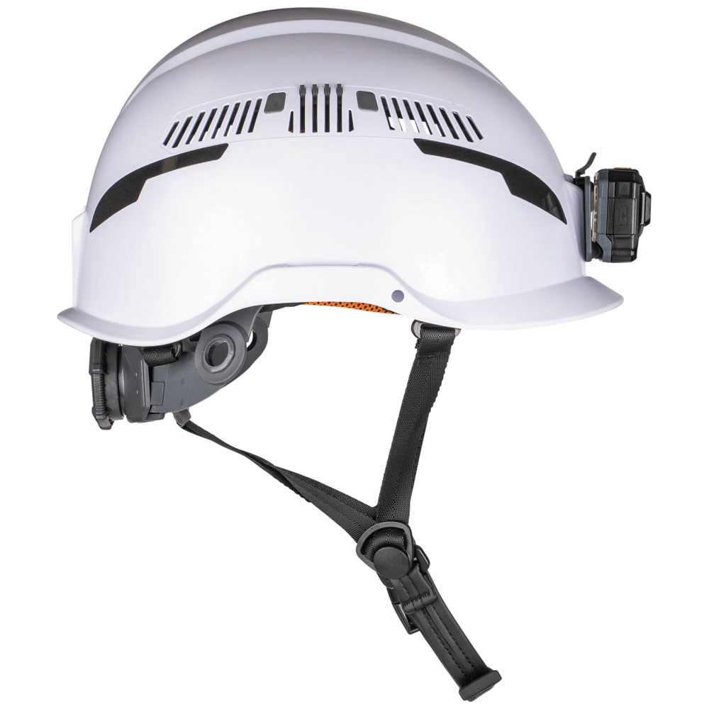 Klein Tools Type-2 Vented Class C Safety Helmet with Rechargeable Headlamp from Columbia Safety
