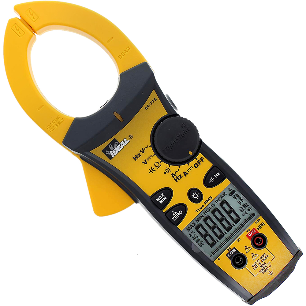 Ideal Industries 1000A AC/DC TRMS TightSight Clamp Meter from Columbia Safety