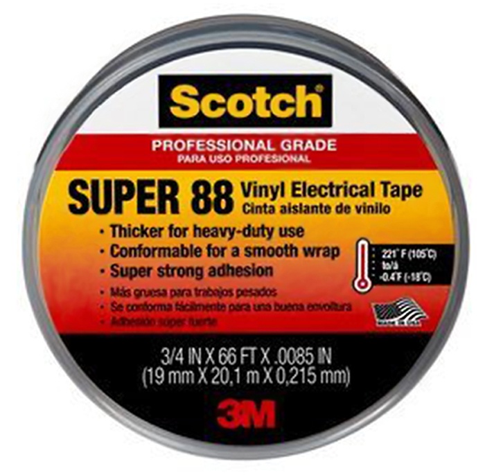 3M Scotch Super 88 Vinyl Electrical Tape from Columbia Safety