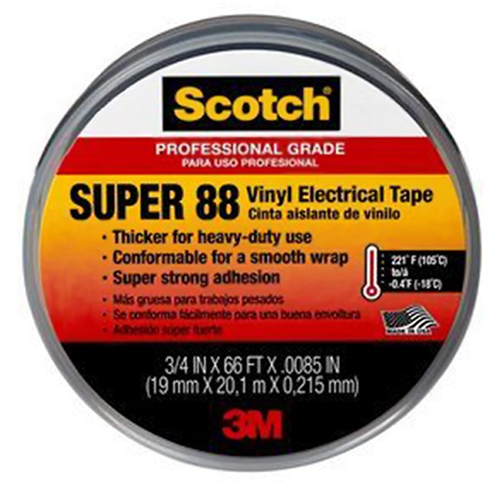 3M Scotch Super 88 Vinyl Electrical Tape from Columbia Safety