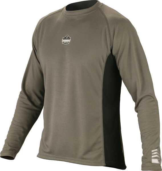  Ergodyne 6425 CORE Performance Work Wear Gray Long Sleeve from Columbia Safety