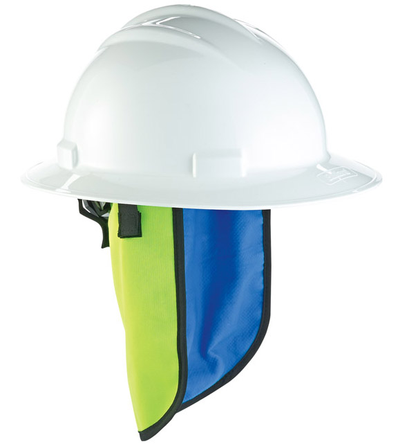 Ergodyne 6670CT Chill-Its Evaporative Hard Hat Neck Shade with Cooling Towel from Columbia Safety