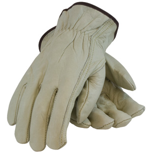 PIP Economy Grade Top Grain Cowhide Leather Drivers Glove with Keystone Thumb (Safety Wear) from Columbia Safety