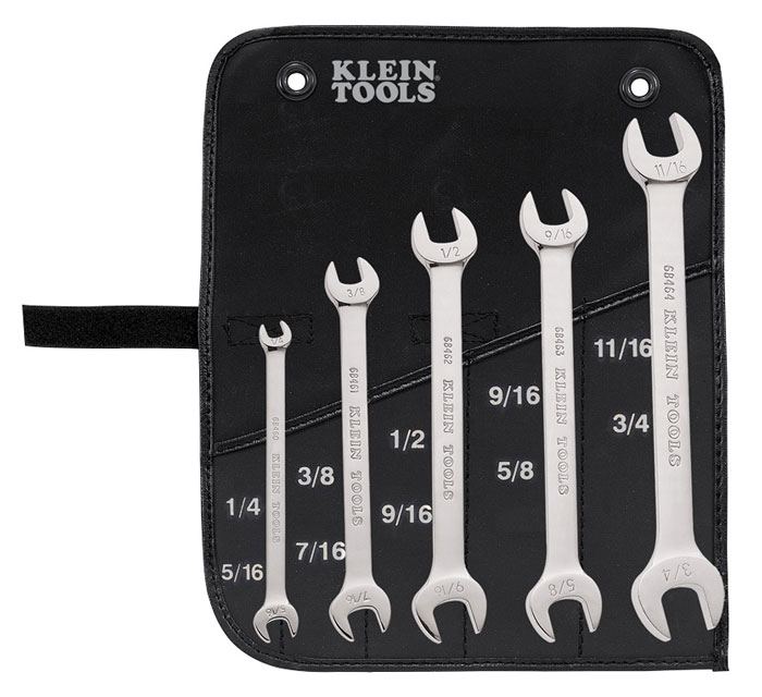 Klein Tools OpenEnd 5 Piece Wrench Set with Pouch