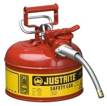 Justrite Type 2 AccuFlow Steel Safety Can 5/8 Inch - 1 Gal from Columbia Safety