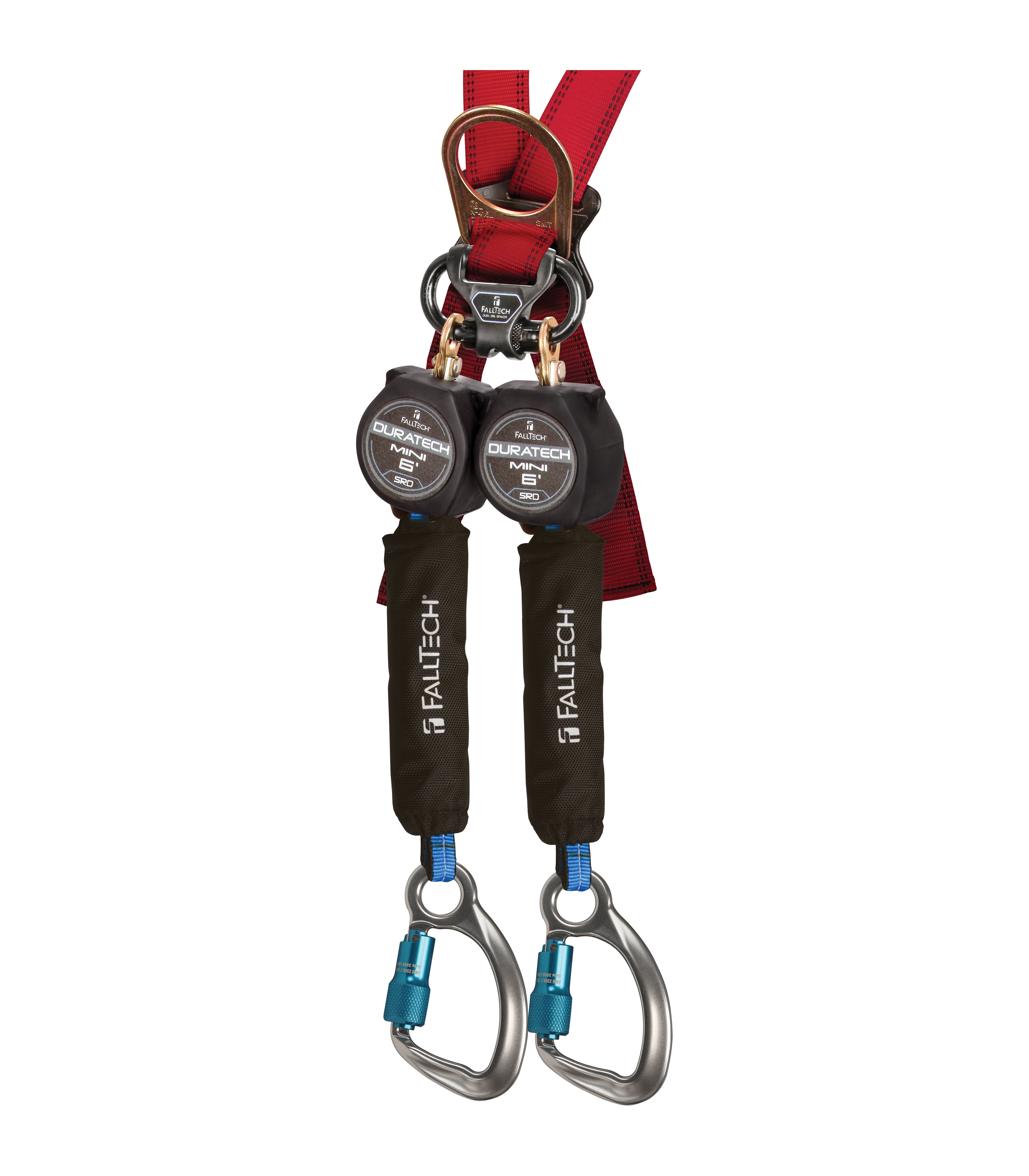 FallTech DuraTech 6' Mini SRL Twin-Leg with Aluminum Carabiners from Columbia Safety