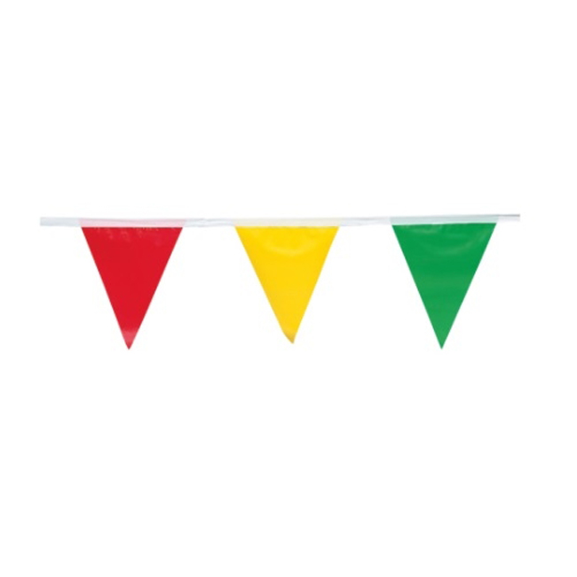 Multi-Color 100 Foot Pennant Flags from Columbia Safety