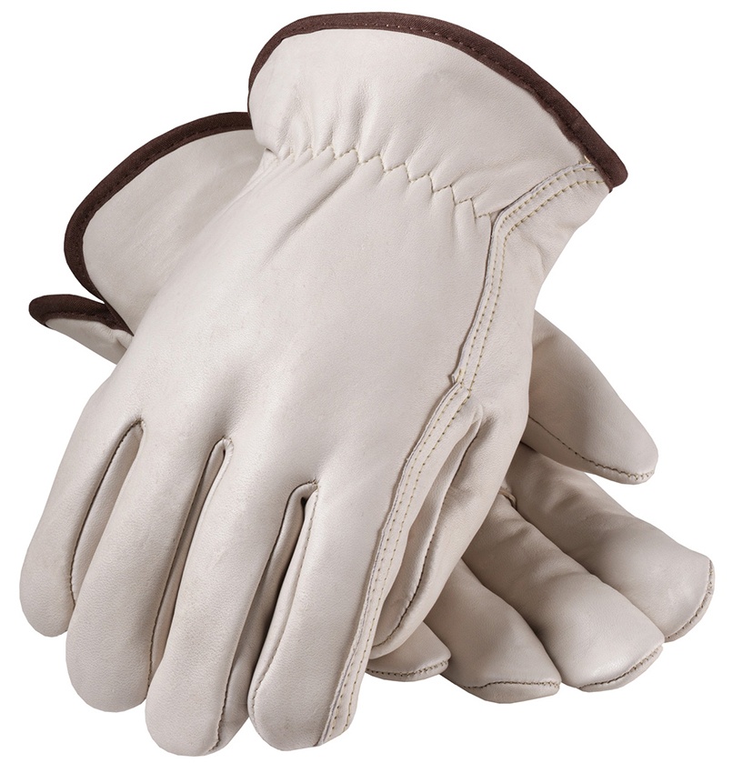 PIP Regular Grade Top Grain Cowhide Leather Glove with Red Foam Lining and Straight Thumb (Dozen) from Columbia Safety