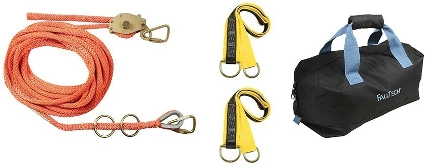 FallTech 777003 777006 2 Person Horizontal Lifeline Kit from Columbia Safety