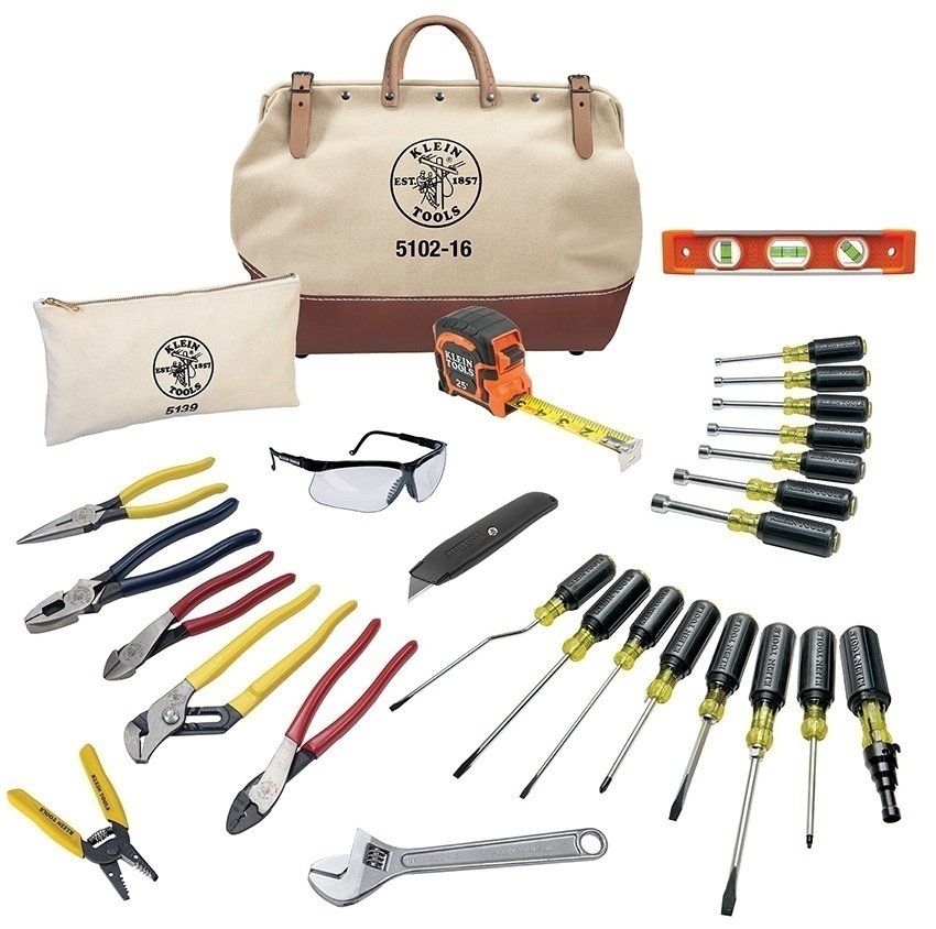 Klein Tools 80028 28-Piece Electrician Tool Set from Columbia Safety
