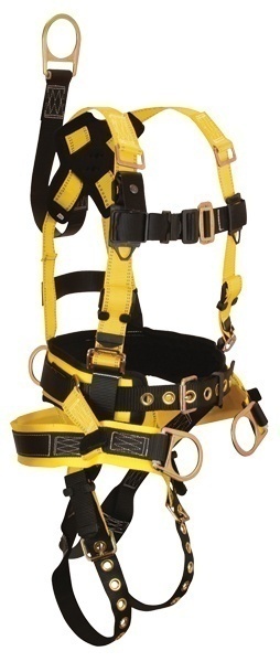 FallTech Roughneck 4 D-Ring Derrick Harness with Tongue Buckle Legs 8021 from Columbia Safety