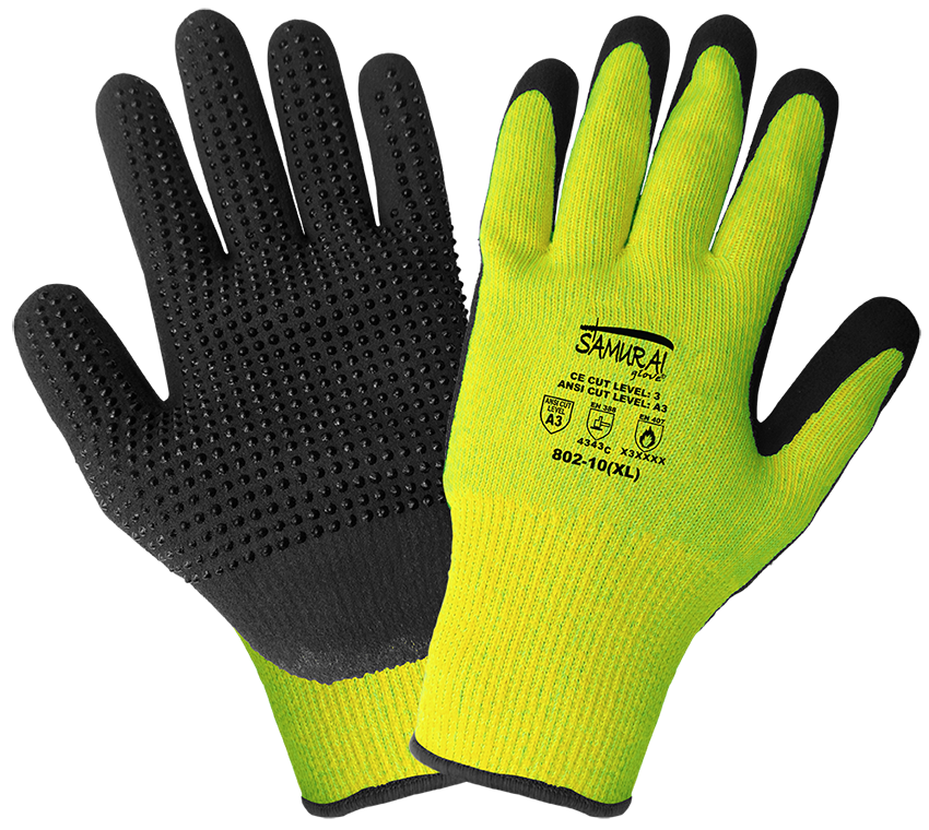 Samurai Glove - High-Visibility Cut and Heat Resistant Gloves (12 Pair) from Columbia Safety