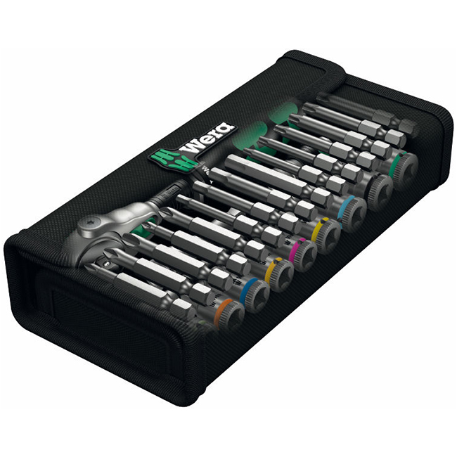 Wera Tools 8100 SA 6 Zyklop Speed Ratchet Set, 1/4 Inch Drive, Metric, 28 Pieces from Columbia Safety