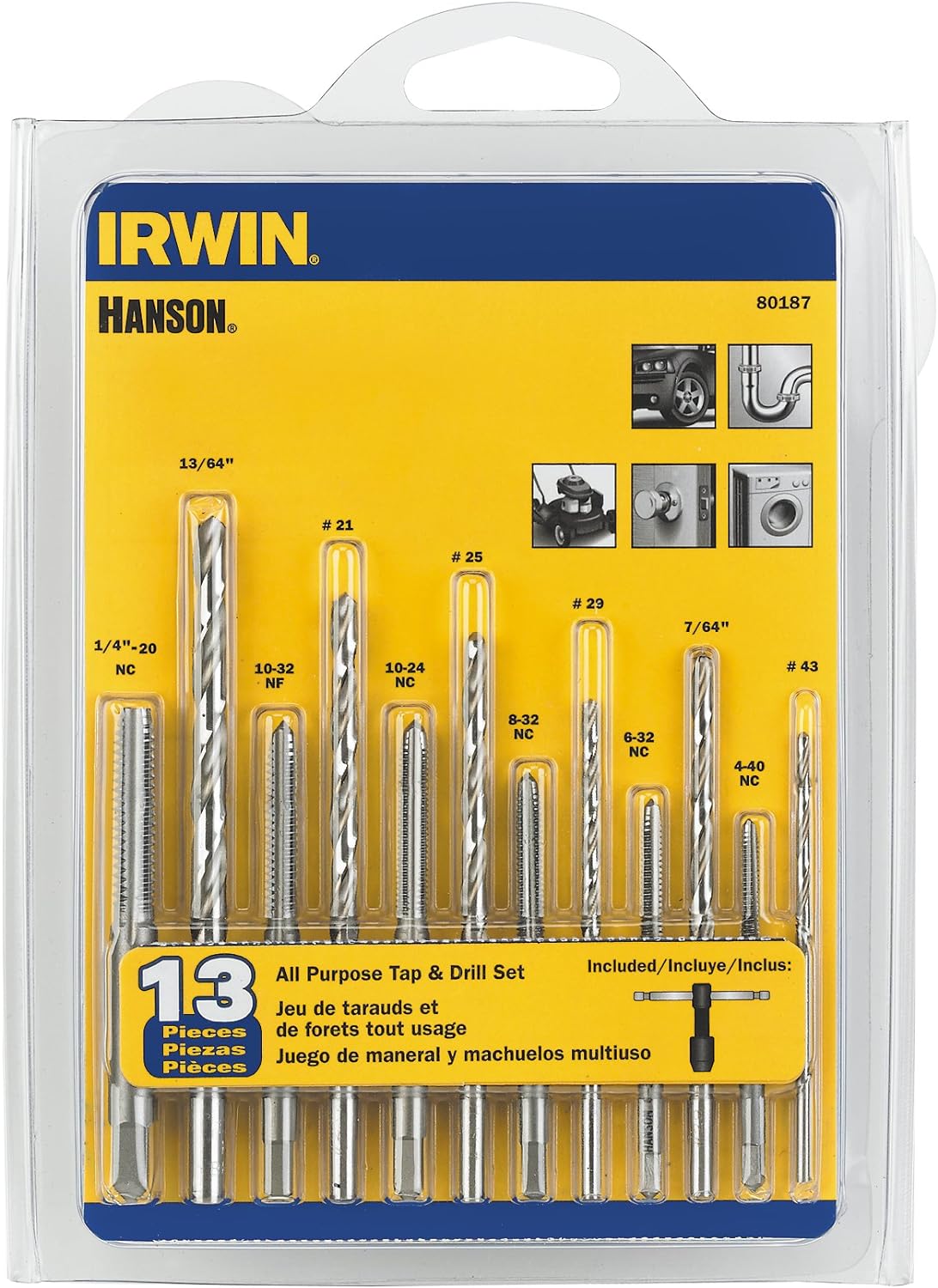 Irwin Tools All Purpose Tap and Drill 13-Piece Set  from Columbia Safety