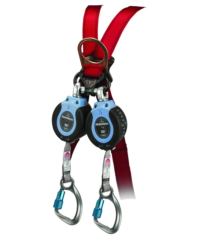 FallTech DuraTech SRD with Aluminum Captive-Eye Carabiners from Columbia Safety