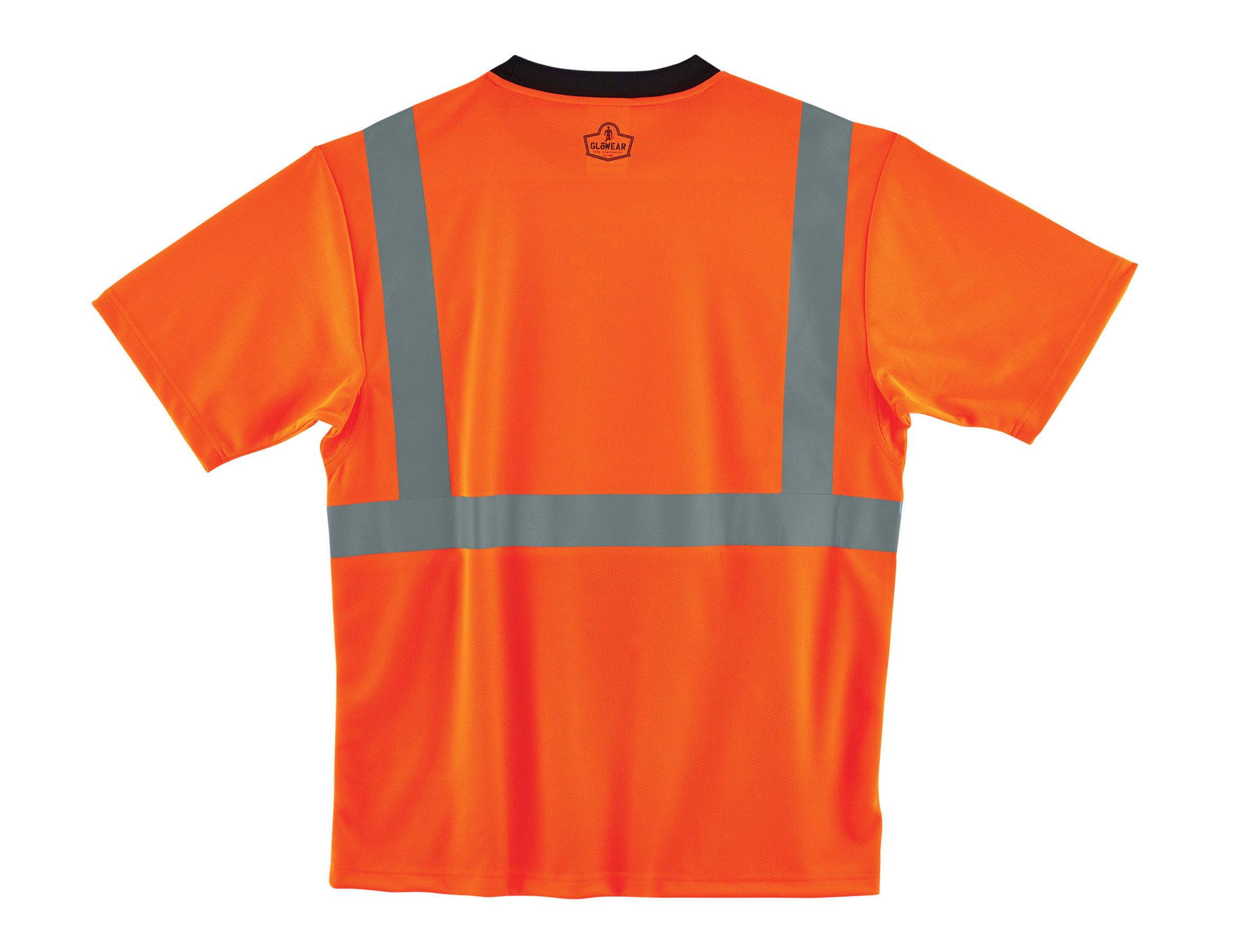 Ergodyne 8289BK GloWear Orange Class 2 Black Front T-Shirt from Columbia Safety
