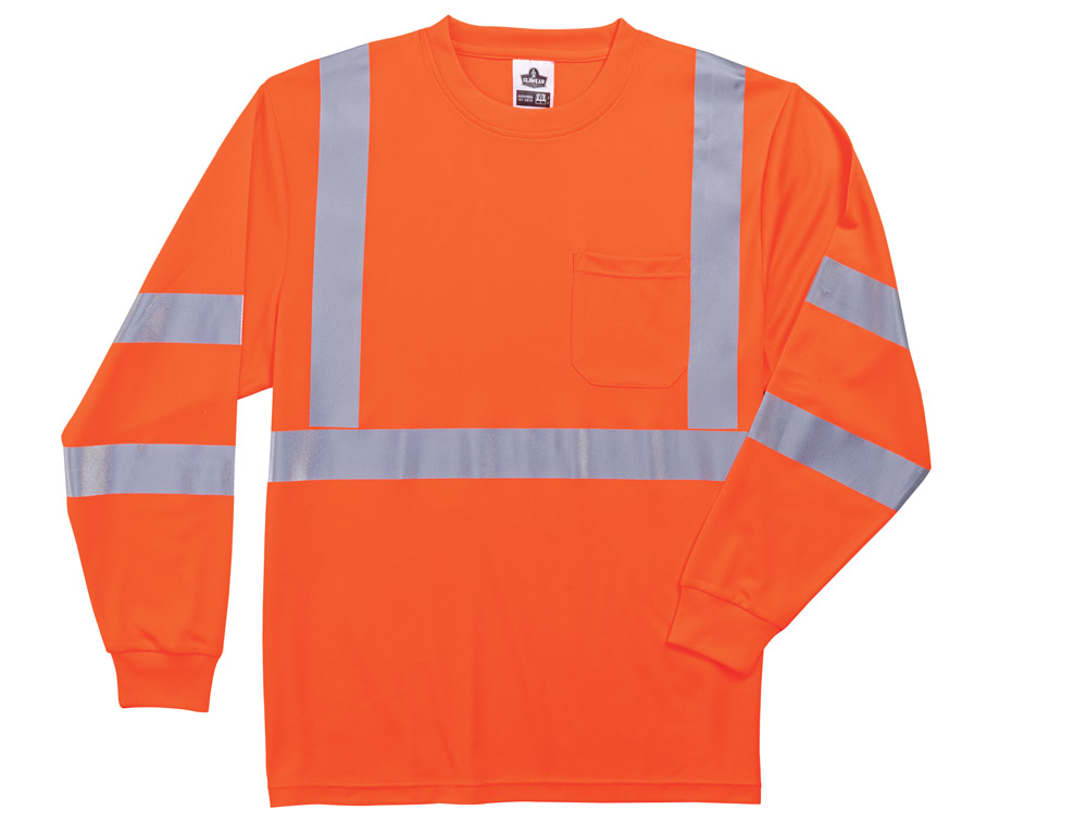 Ergodyne 8391 GloWear Class 3 Long Sleeve T-Shirt from Columbia Safety