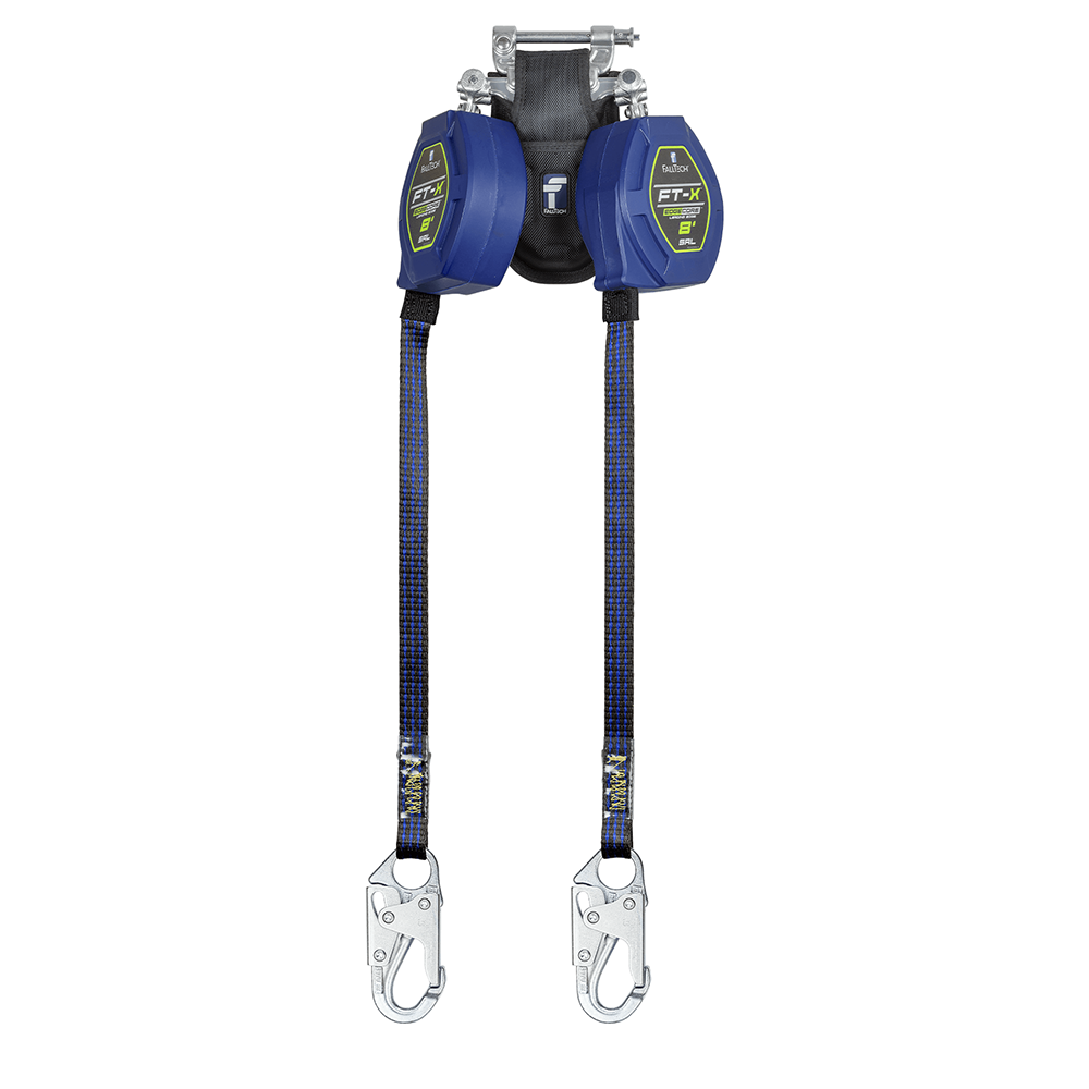 FallTech FT-X EdgeCore Twin Leg 8 Foot Class 2 Leading Edge Personal SRL from Columbia Safety