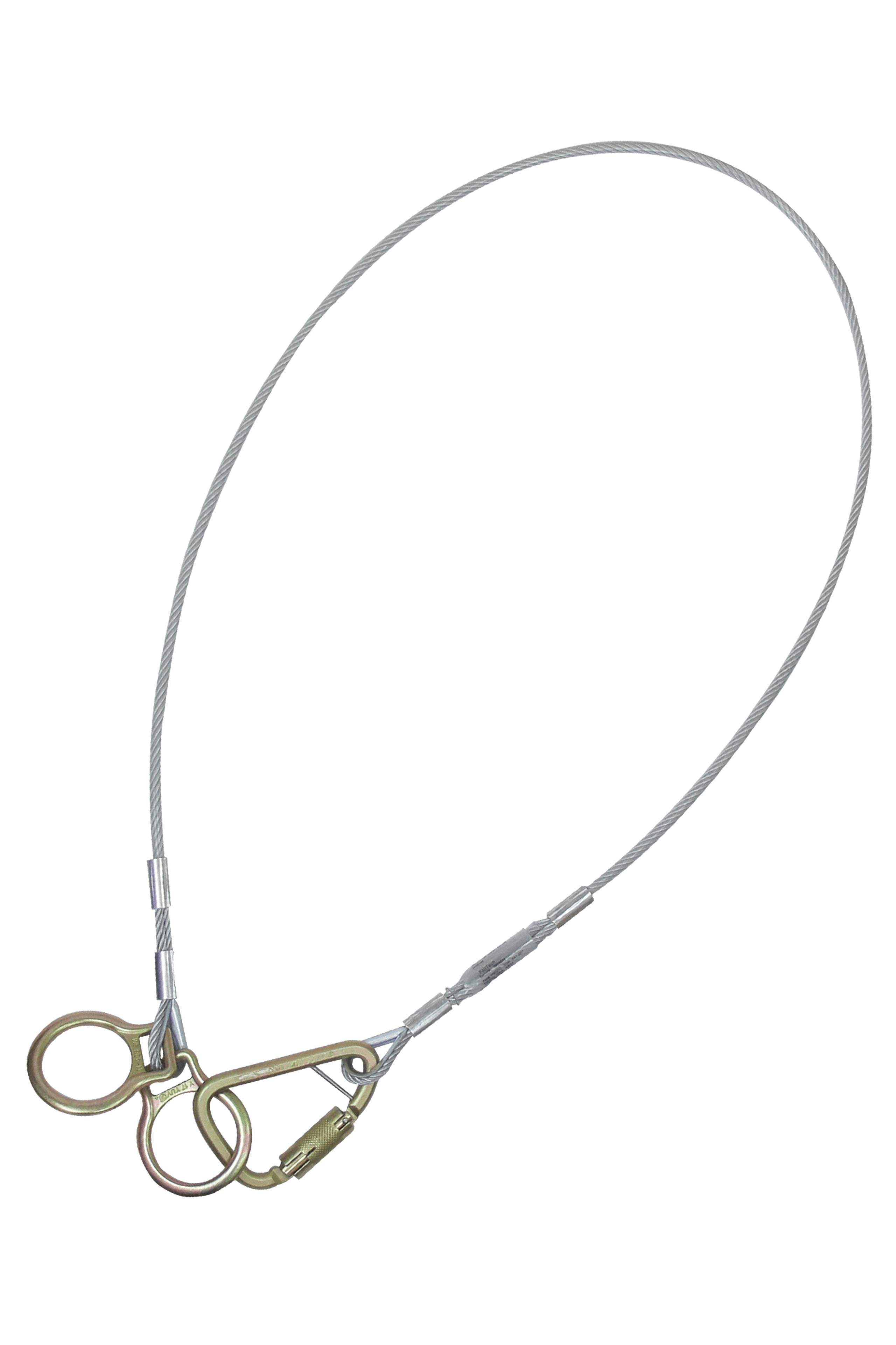 FallTech Coated Galvanized Cable Sling Anchor with Carabiner from Columbia Safety