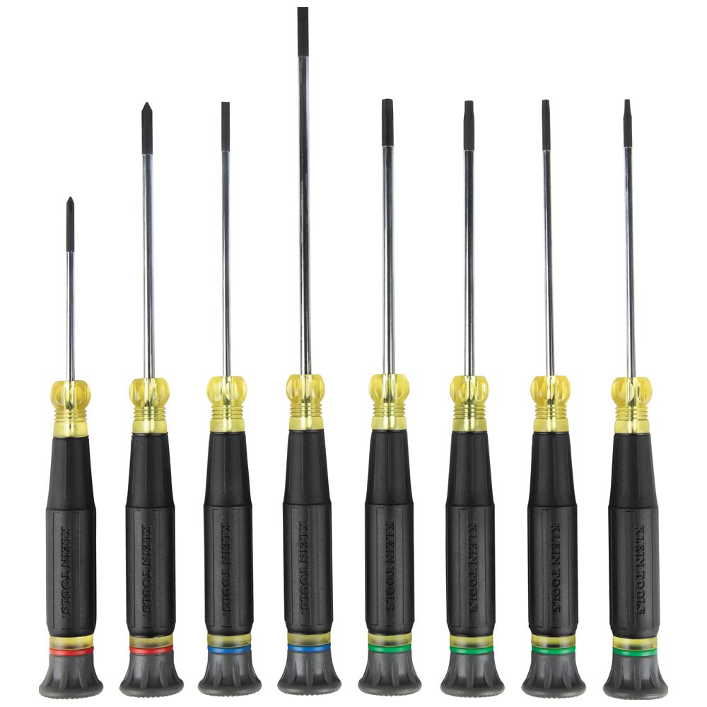 Klein Tools Precision Screwdriver Set, Slotted, Phillips, and TORX 8-Piece from Columbia Safety