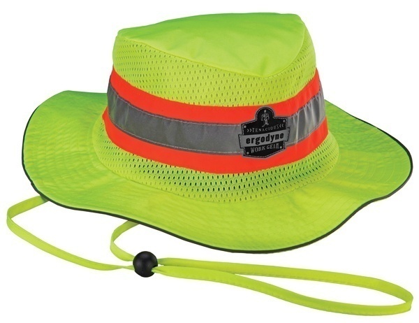 Ergodyne 8935CT Chill-Its Class Headwear Hi-Vis Ranger Hat with Cooling Towel from Columbia Safety