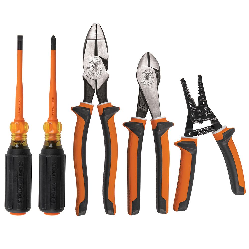 Klein Tools 1000V Insulated 5 Piece Tool Kit from Columbia Safety