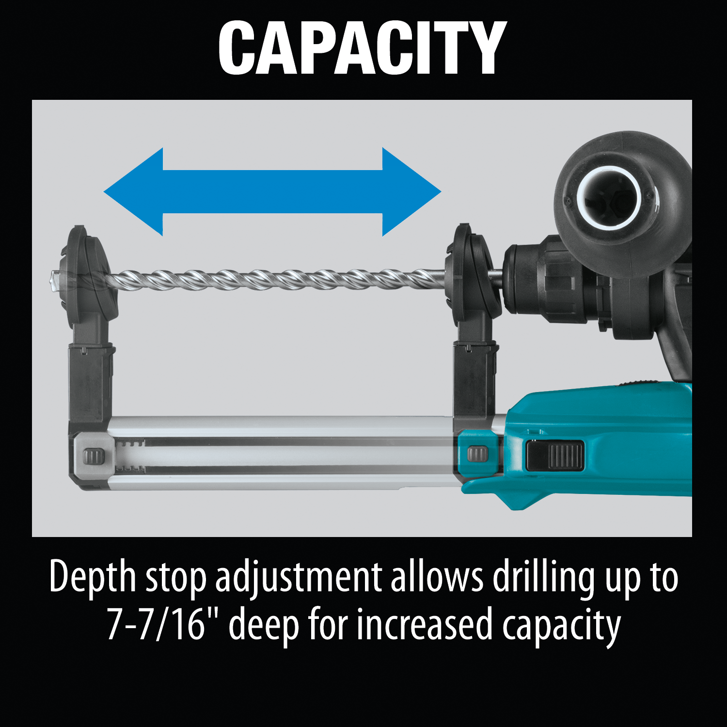 Makita 1 Inch AVT Rotary Hammer with HEPA Dust Extractor from Columbia Safety
