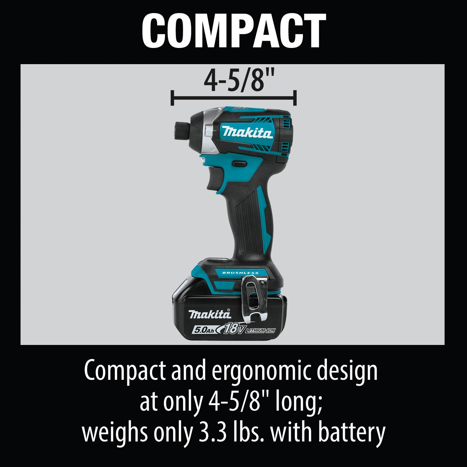 Makita 18V LXT Brushless Cordless Quick-Shift Mode 3-Speed Impact Driver Kit from Columbia Safety