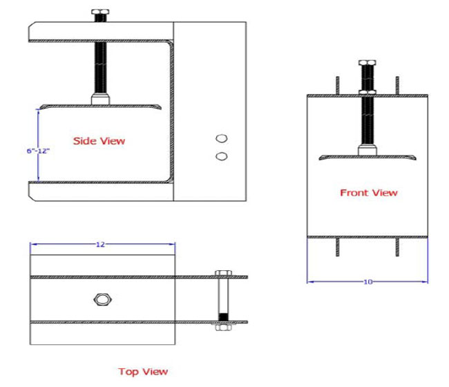 Slab Grabber Bracket ( 6 to 12 Inch Slab) from Columbia Safety