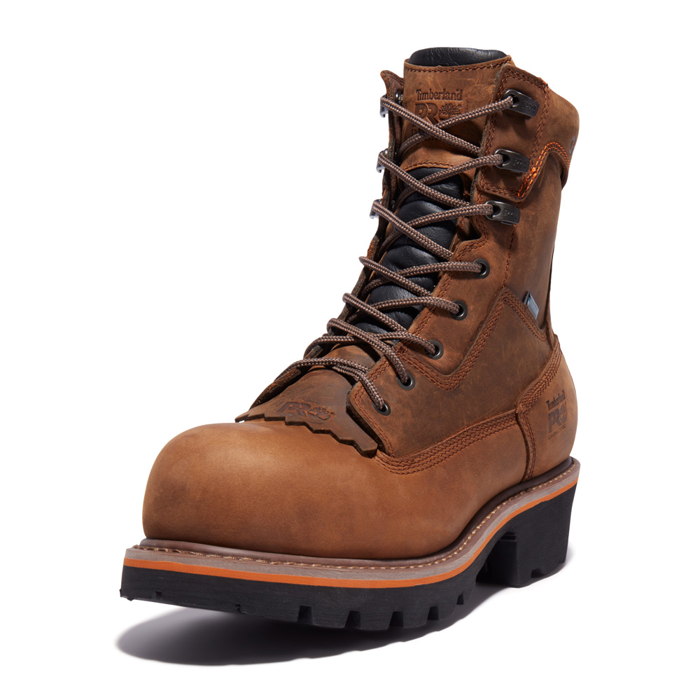 Timberland Men's Evergreen Logger Composite Toe Waterproof Work Boots from Columbia Safety