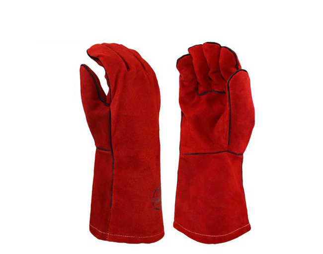Armor Guys Heavy Duty Red Leather Welding Glove from Columbia Safety