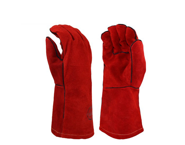 Armor Guys Heavy Duty Red Leather Welding Glove