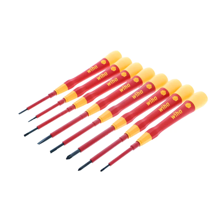 Wiha Tools 8-Piece Insulated PicoFinish Precision Screwdriver Set from Columbia Safety