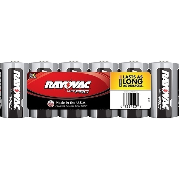 Rayovac Alkaline D Batteries - 6 Pack from Columbia Safety