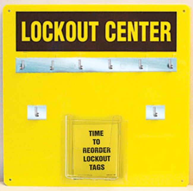 Accuform Aluminum Hanger Board: 6-Padlock Board from Columbia Safety