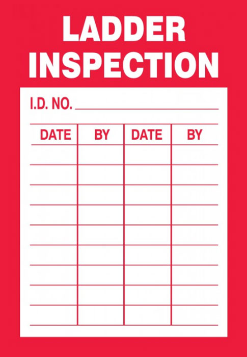 Accuform Signs Adhesive Ladder Inspection Sticker (5 Pack) from Columbia Safety