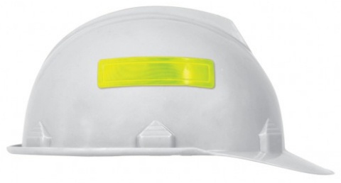 Accuform Retro-Reflective Hard Hat Stickers (16 Pack) - Fluorescent Lime Green from Columbia Safety