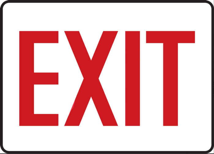 Accuform Exit Sign from Columbia Safety