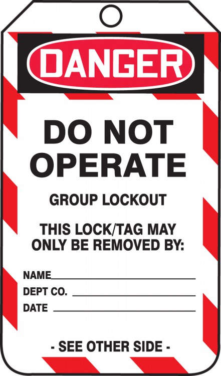 Accuform Group Lockout Job Tags from Columbia Safety