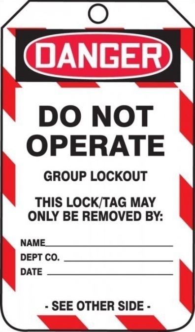 Accuform Plastic Group Lockout Job Tags-25 Pack from Columbia Safety